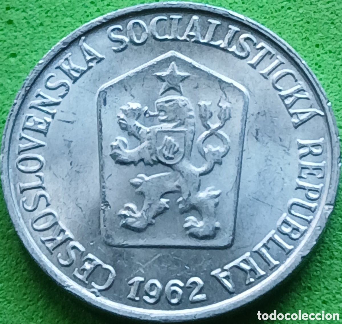 Monedas antiguas de Europa: Checoslovaquia 1 heller 1962 km#51
