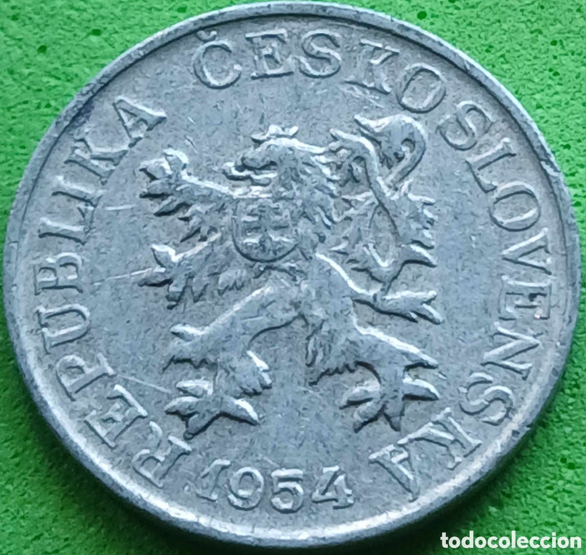 Monedas antiguas de Europa: Checoslovaquia 3 hellers 1954 km#36