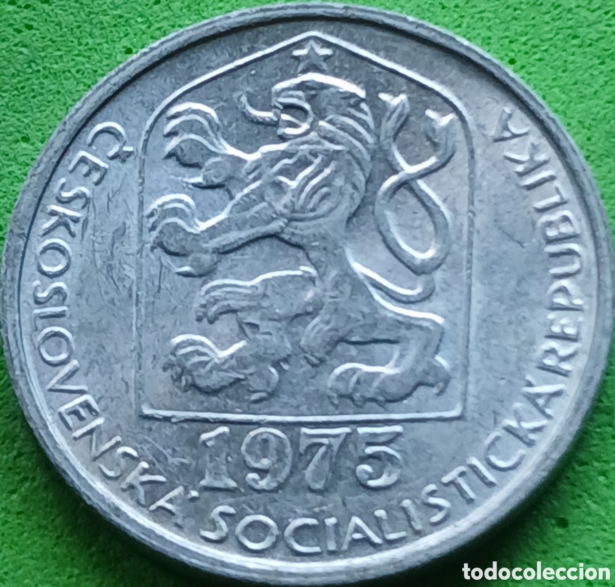 Monedas antiguas de Europa: Checoslovaquia 10 hellers 1975 km#80