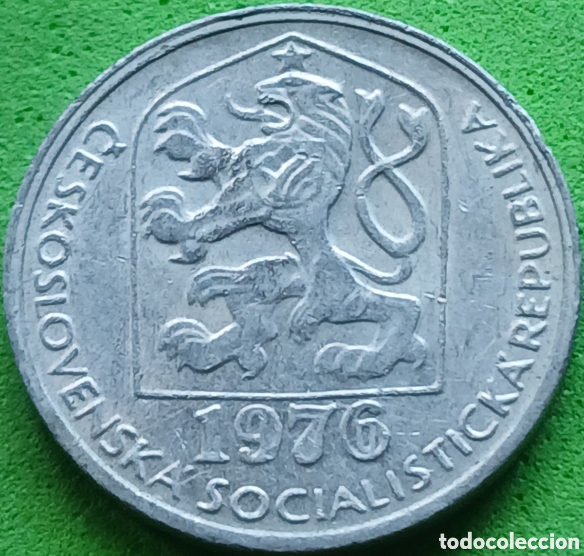 Monedas antiguas de Europa: Checoslovaquia 10 hellers 1976 km#80