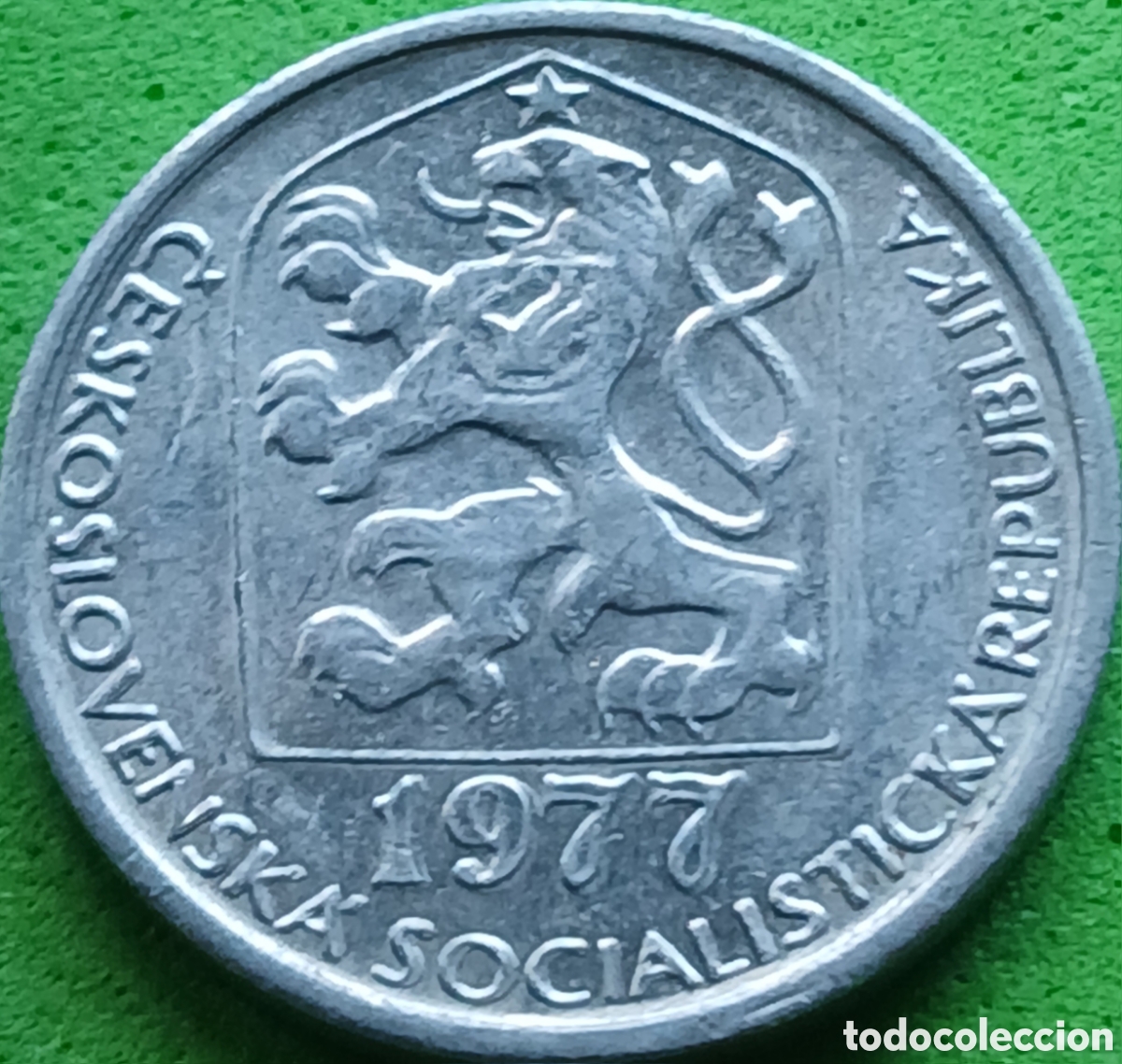 Monedas antiguas de Europa: Checoslovaquia 10 hellers 1977 km#80