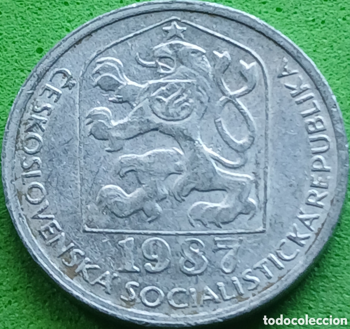 Monedas antiguas de Europa: Checoslovaquia 10 hellers 1987 km#80