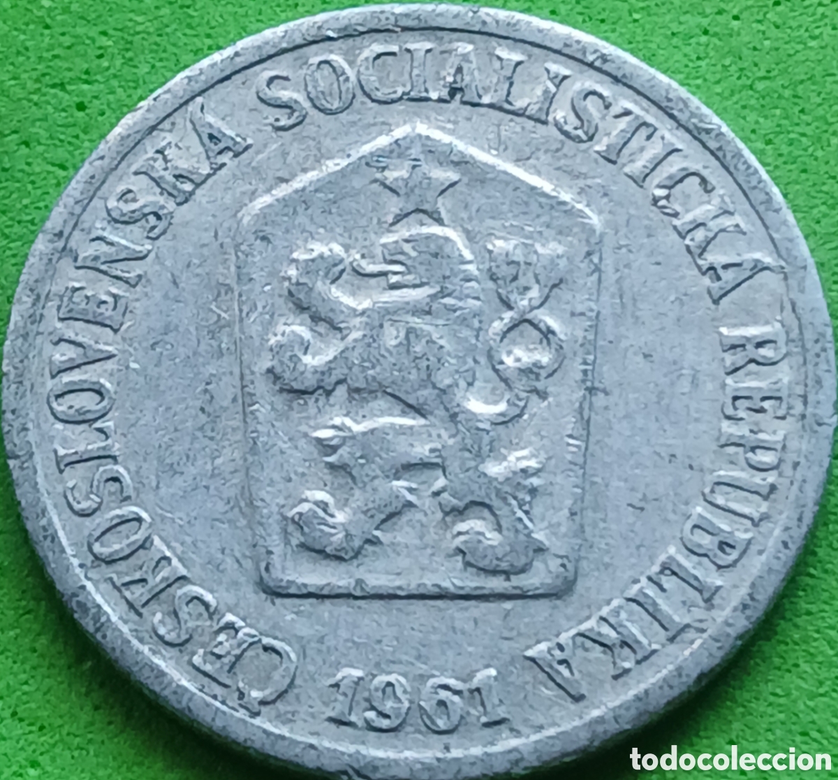 Monedas antiguas de Europa: Checoslovaquia 10 hellers 1961 km#49.1