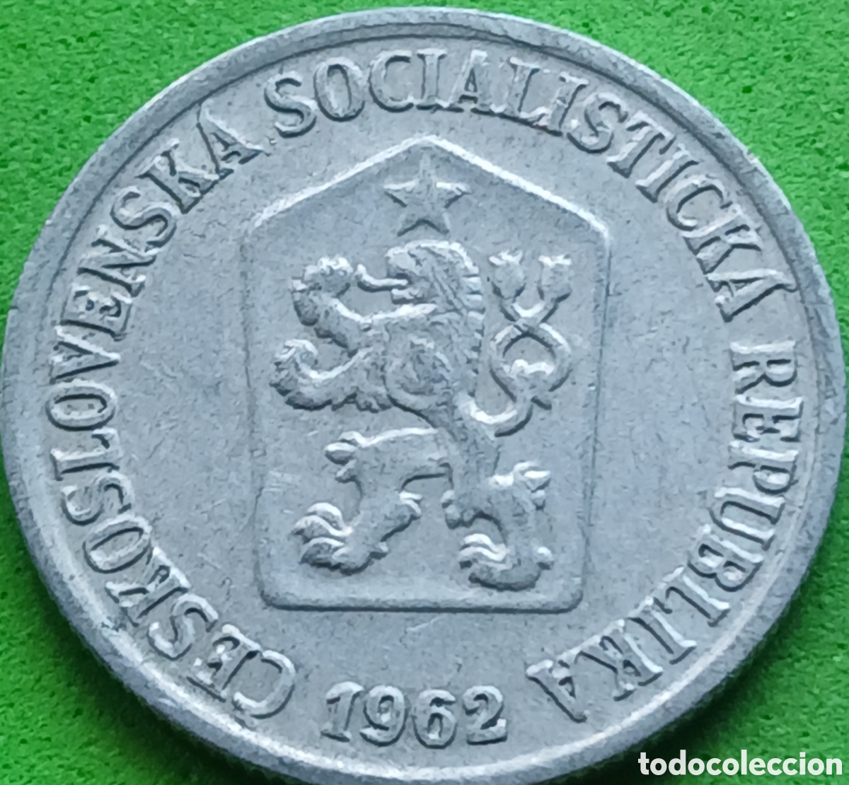 Monedas antiguas de Europa: Checoslovaquia 10 hellers 1962 km#49.1