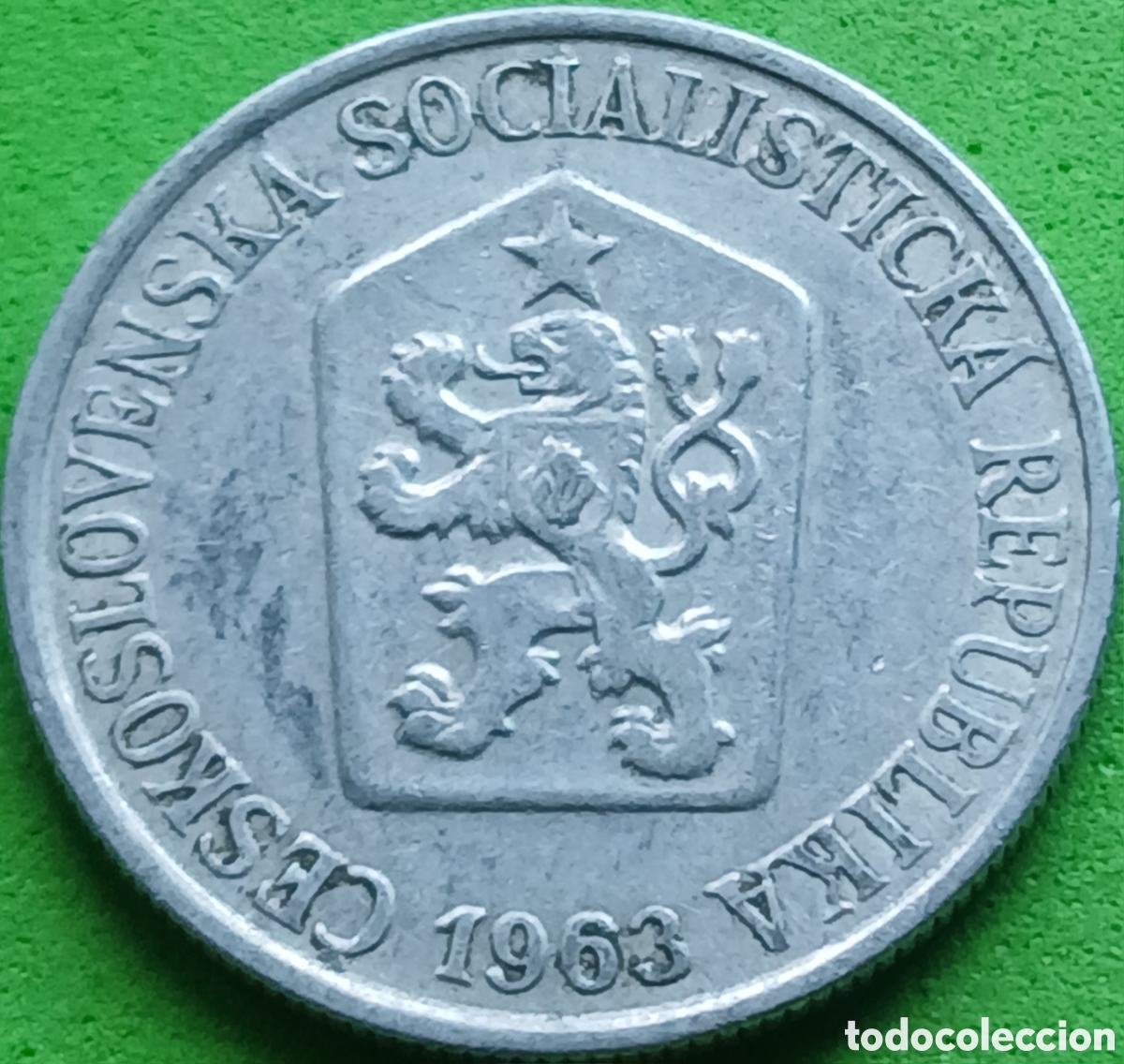 Monedas antiguas de Europa: Checoslovaquia 25 hellers 1963 km#54