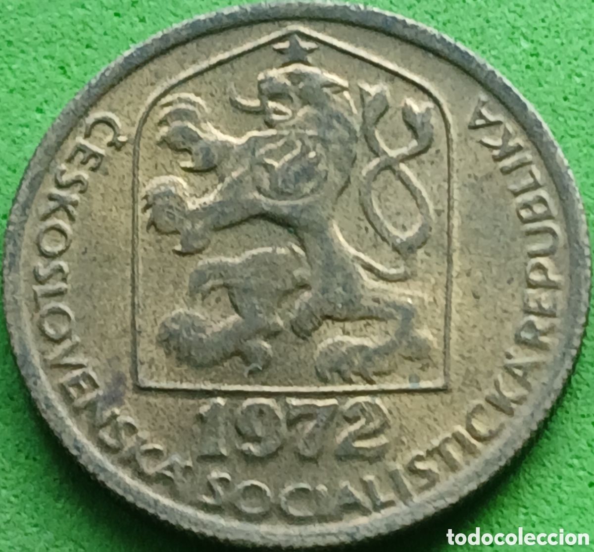 Monedas antiguas de Europa: Checoslovaquia 20 hellers 1972 km#74