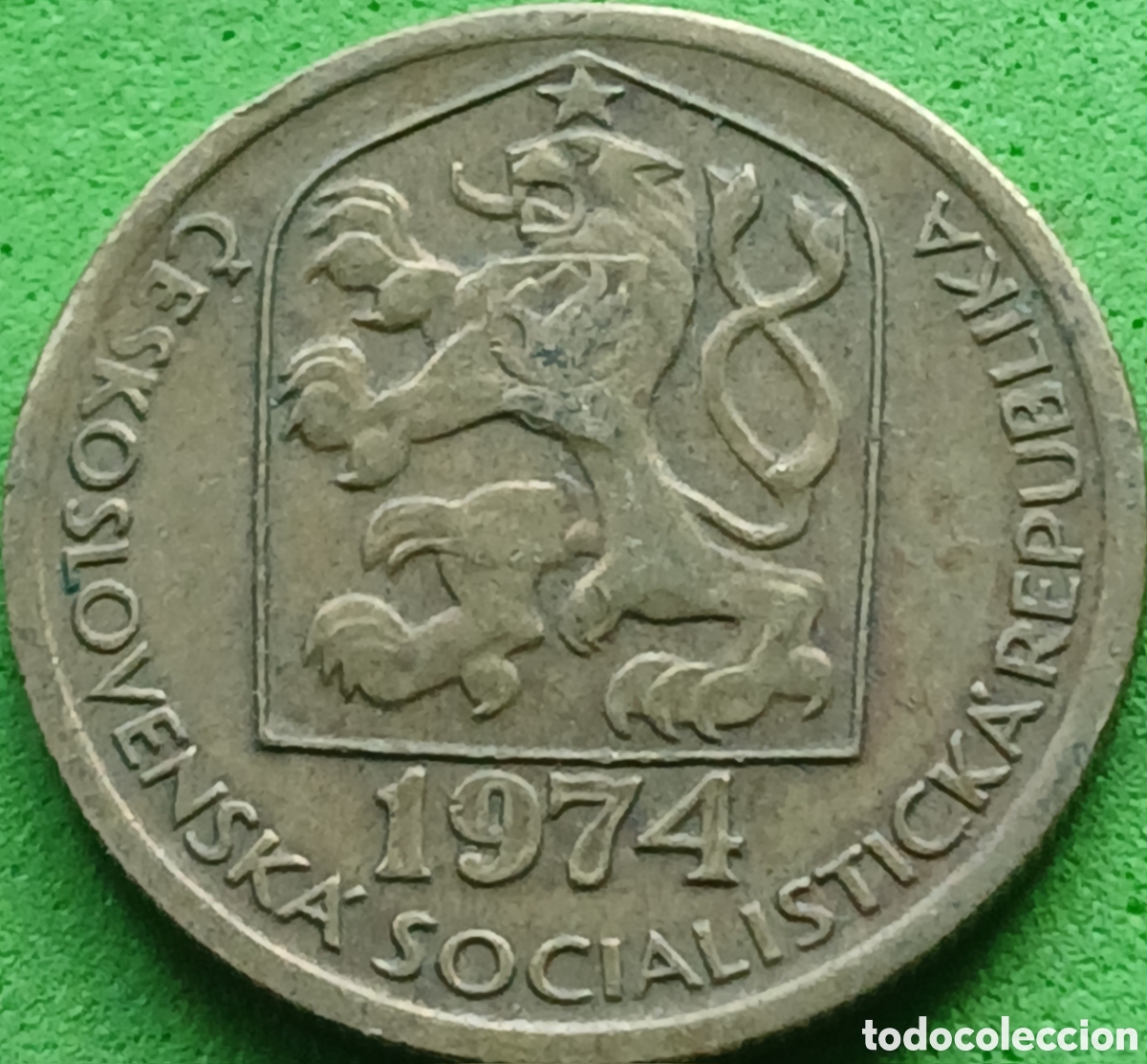 Monedas antiguas de Europa: Checoslovaquia 20 hellers 1974 km#74