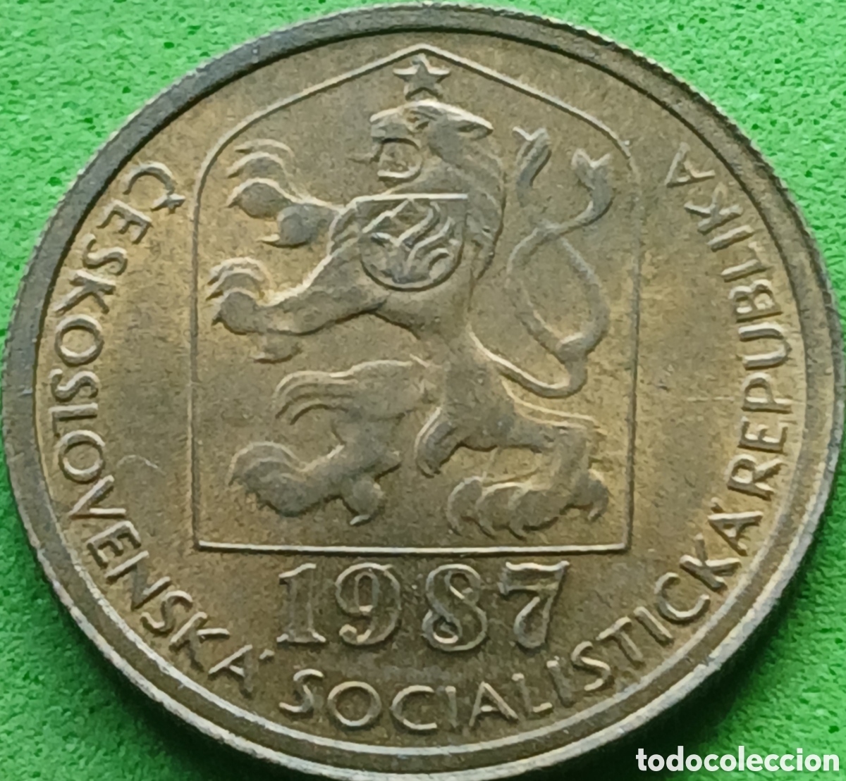 Monedas antiguas de Europa: Checoslovaquia 20 hellers 1987 km#74