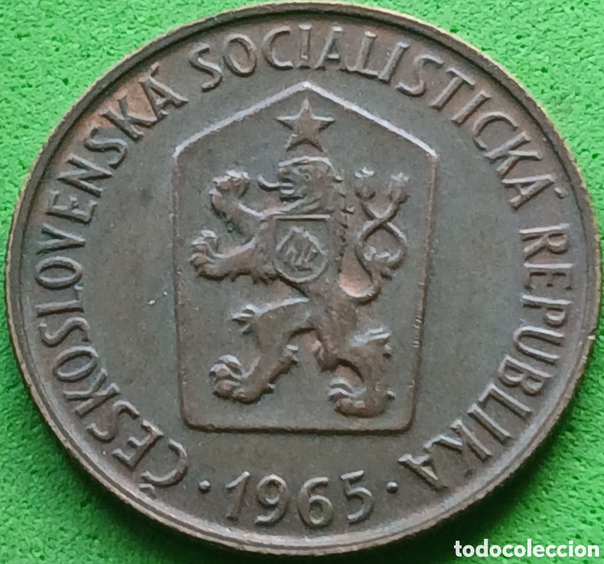 Monedas antiguas de Europa: Checoslovaquia 50 hellers 1965 km#55.1