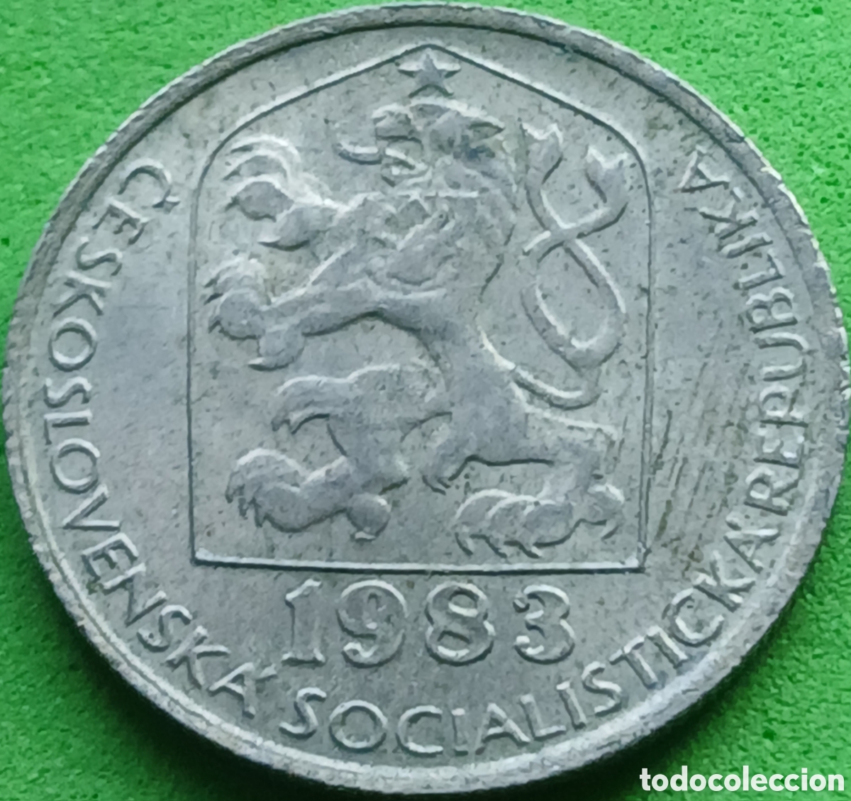 Monedas antiguas de Europa: Checoslovaquia 50 hellers 1983 km#89