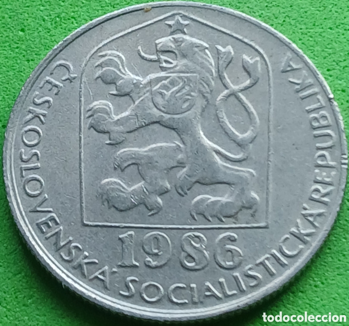 Monedas antiguas de Europa: Checoslovaquia 50 hellers 1986 km#89