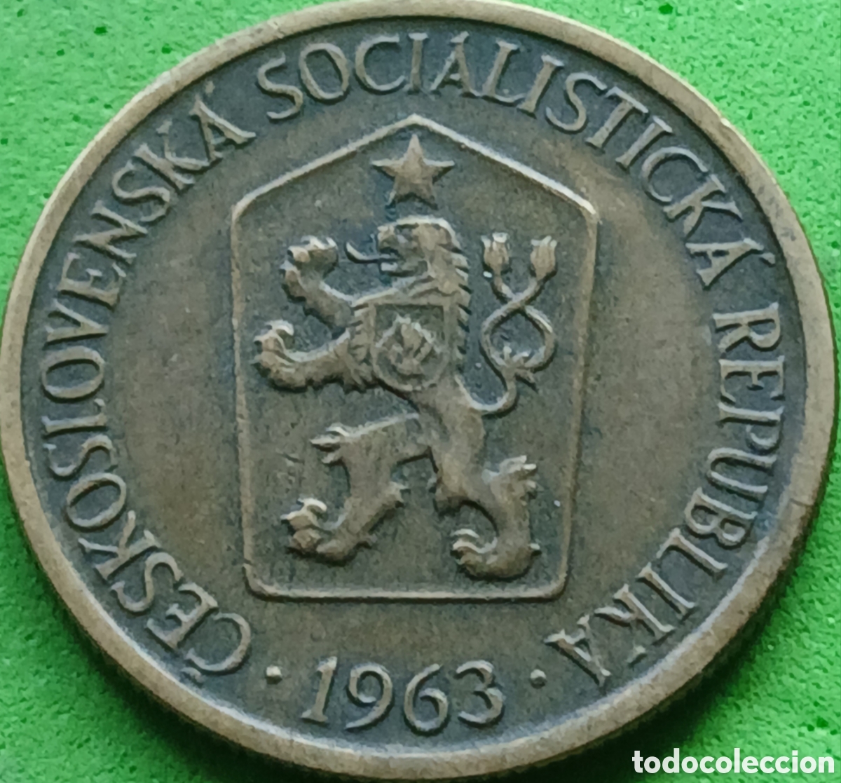 Monedas antiguas de Europa: Checoslovaquia 1 corona 1963 km#50