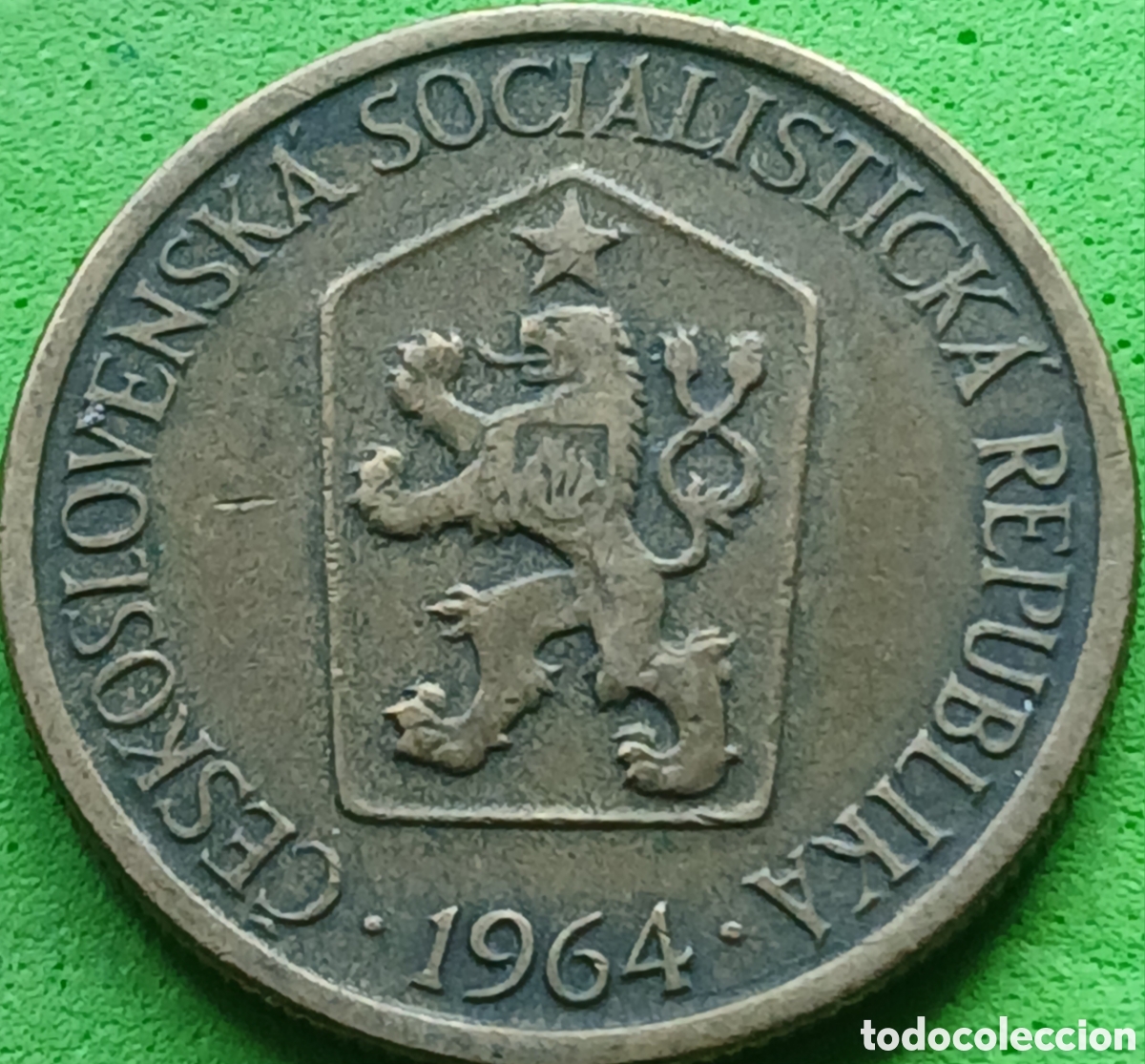 Monedas antiguas de Europa: Checoslovaquia 1 corona 1964 km#50