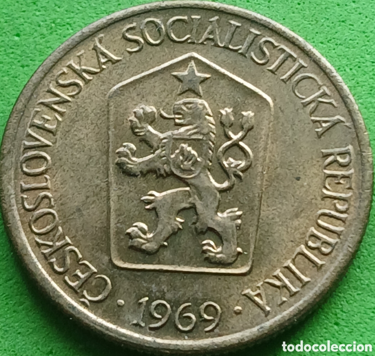 Monedas antiguas de Europa: Checoslovaquia 1 corona 1969 km#50