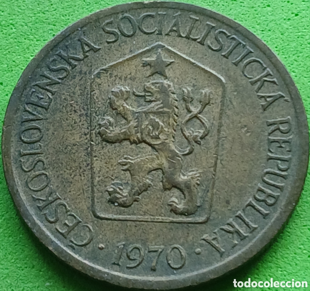 Monedas antiguas de Europa: Checoslovaquia 1 corona 1970 km#50