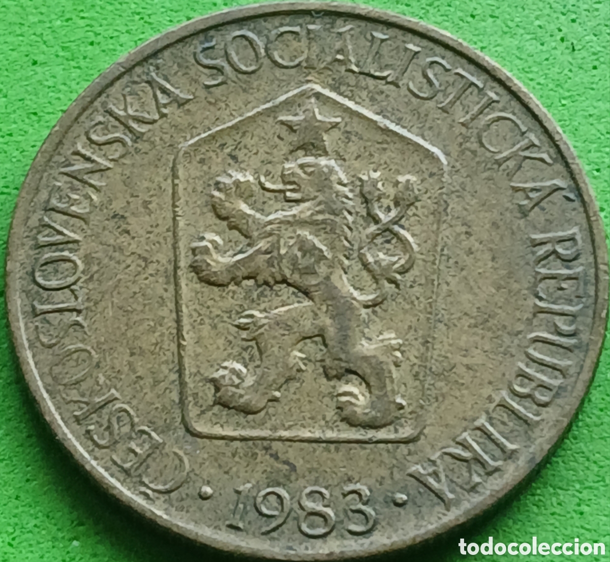 Monedas antiguas de Europa: Checoslovaquia 1 corona 1983 km#50