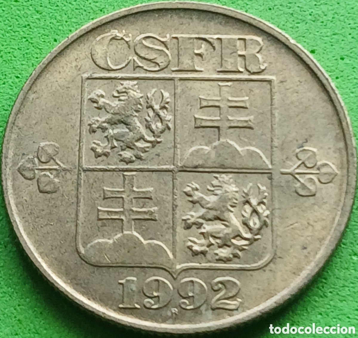 Monedas antiguas de Europa: Checoslovaquia 1 corona 1992 km#151