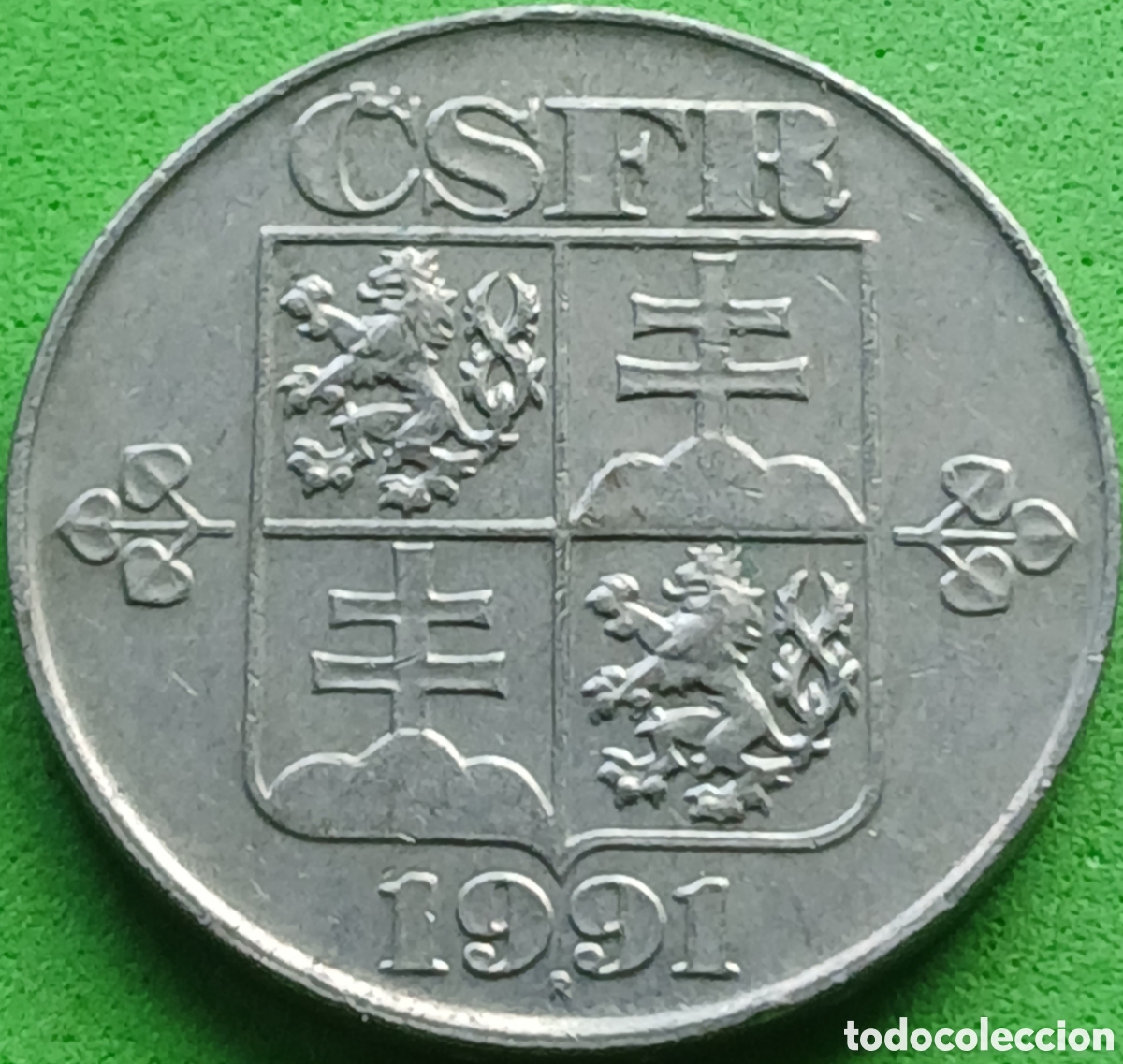 Monedas antiguas de Europa: Checoslovaquia 2 coronas 1991 km#148