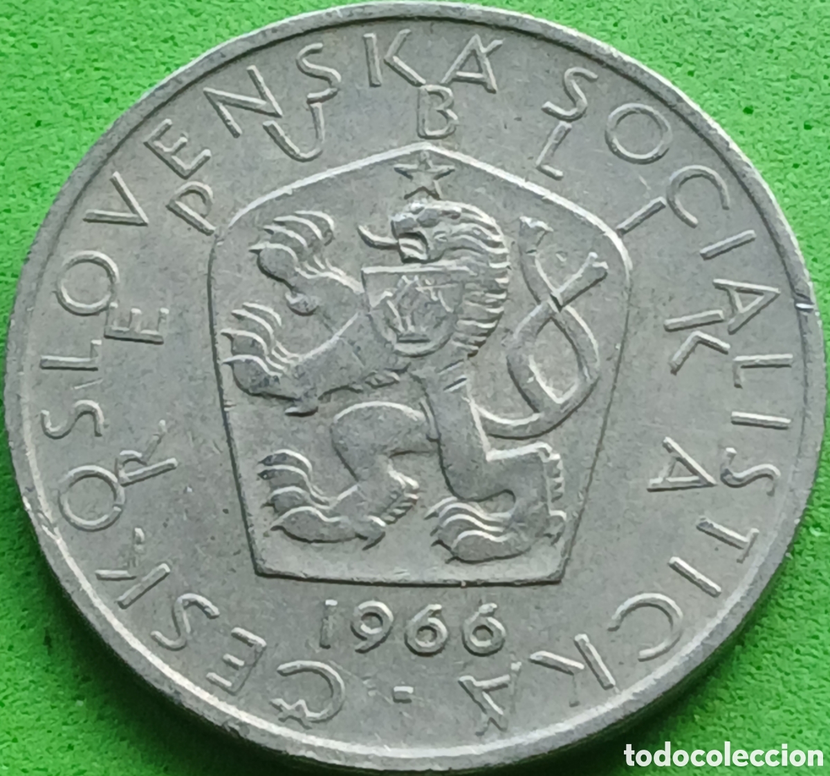 Monedas antiguas de Europa: Checoslovaquia 5 coronas 1966 km#60