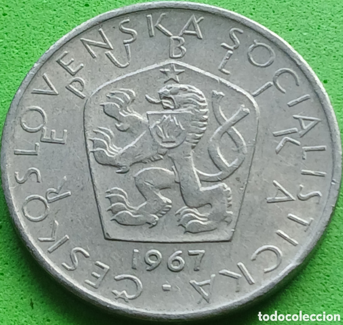 Monedas antiguas de Europa: Checoslovaquia 5 coronas 1967 km#60