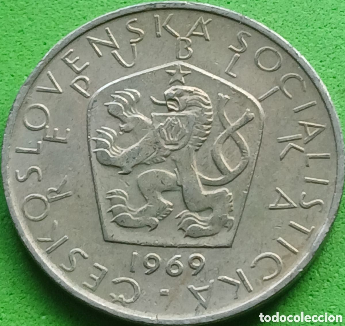 Monedas antiguas de Europa: Checoslovaquia 5 coronas 1969 km#60