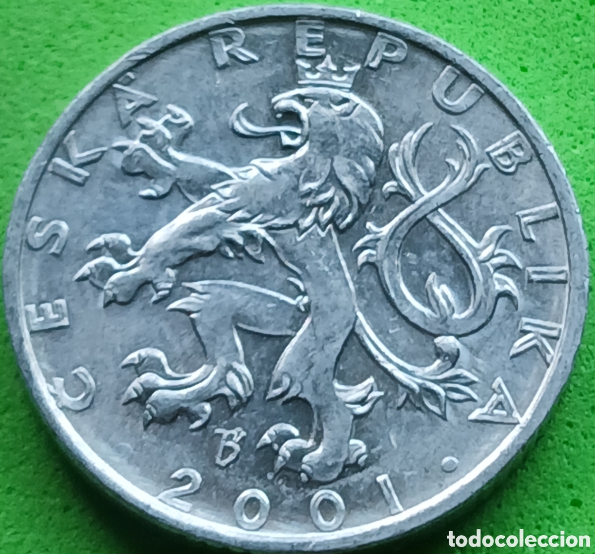 Monedas antiguas de Europa: Rep&uacute;blica Checa 50 hellers 2001 km#3