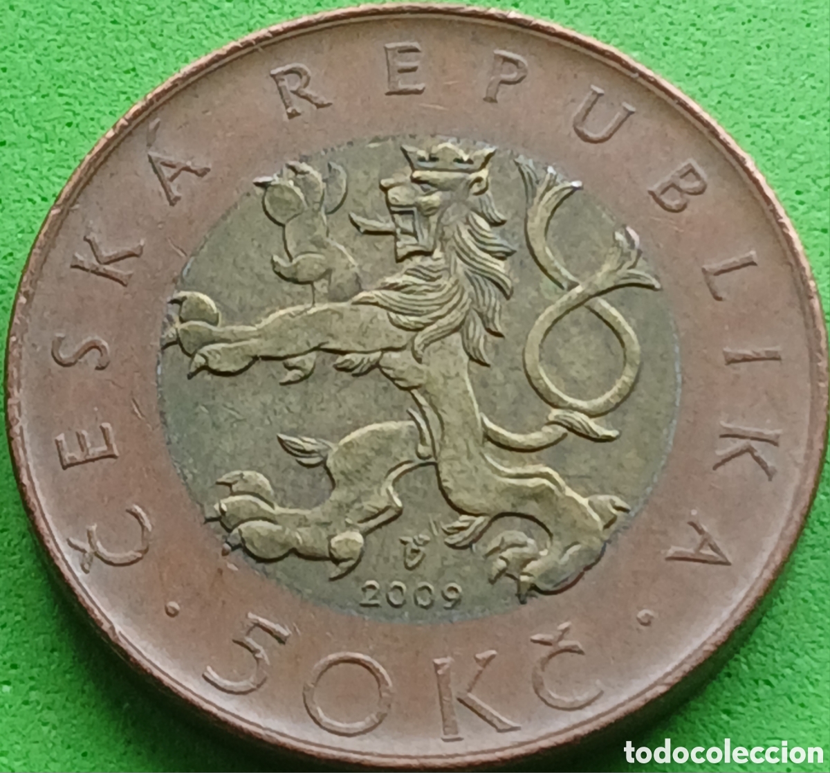 Monedas antiguas de Europa: Rep&uacute;blica Checa 50 coronas 2009 km#1