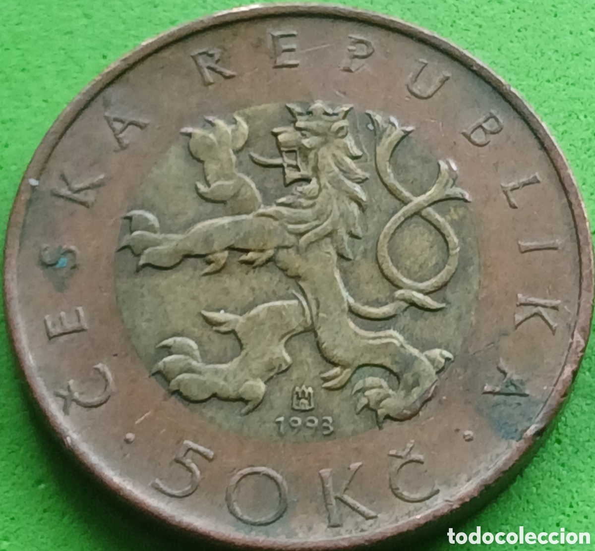 Monedas antiguas de Europa: Rep&uacute;blica Checa 50 coronas 1993 km#1