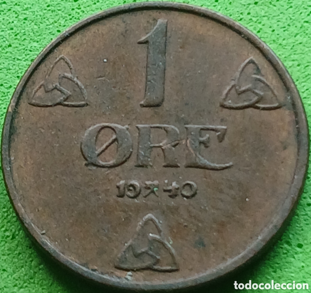 Monedas antiguas de Europa: Noruega 1 ore 1940 km#367