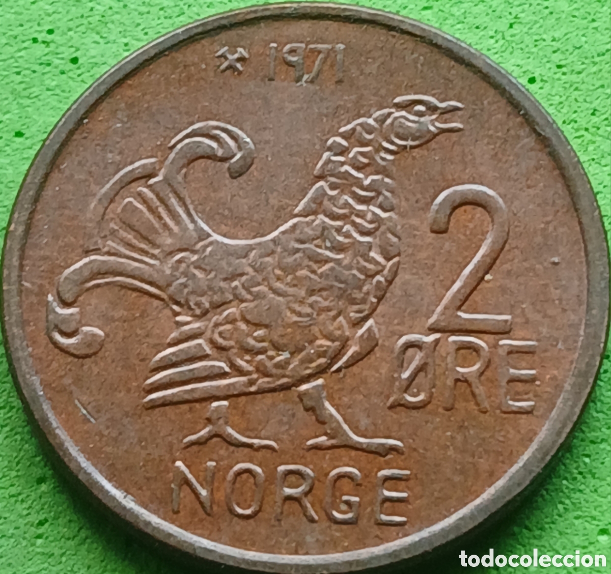 Monedas antiguas de Europa: Noruega 2 ore 1971 km#410