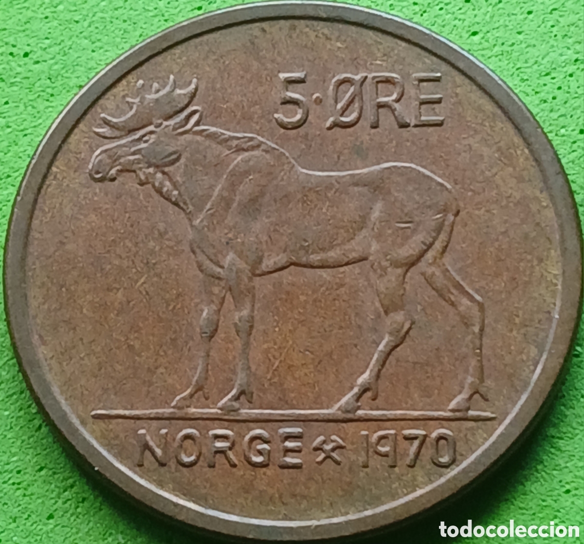 Monedas antiguas de Europa: Noruega 5 ore 1970 km#405