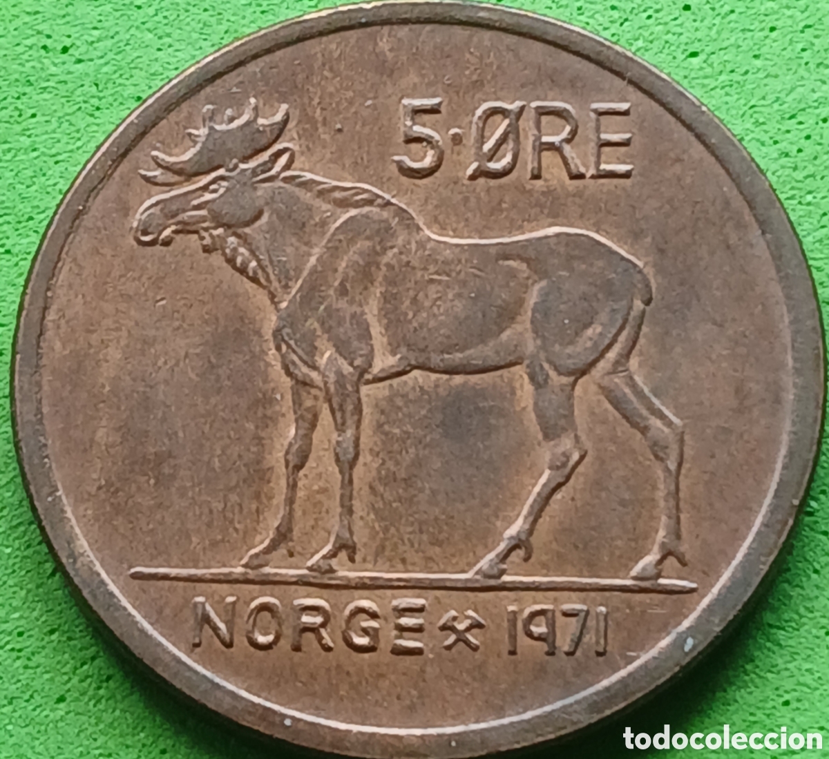Monedas antiguas de Europa: Noruega 5 ore 1971 km#405