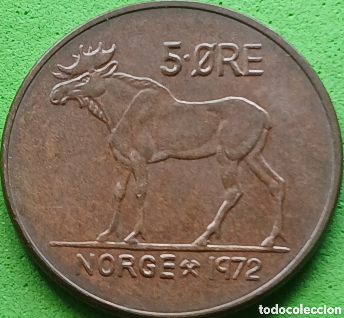 Monedas antiguas de Europa: Noruega 5 ore 1972 km#405