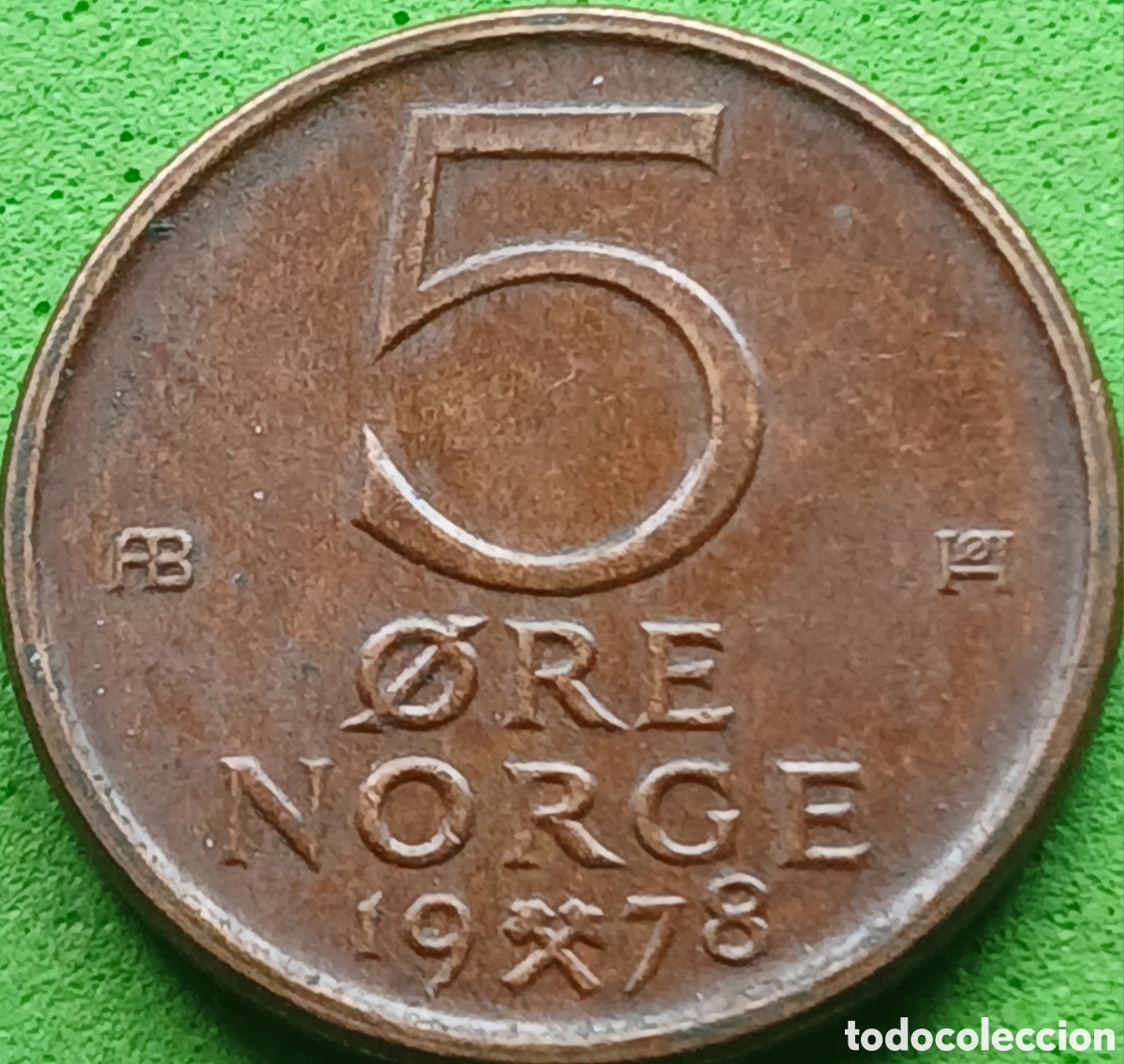 Monedas antiguas de Europa: Noruega 5 ore 1978 km#415