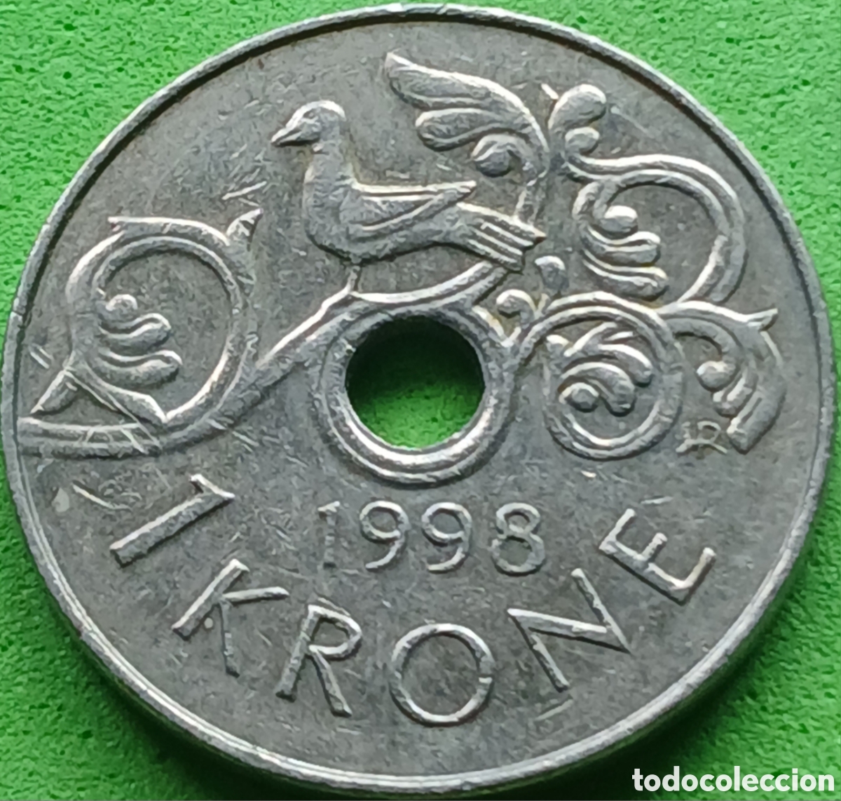 Monedas antiguas de Europa: Noruega 1 corona 1998 km#462