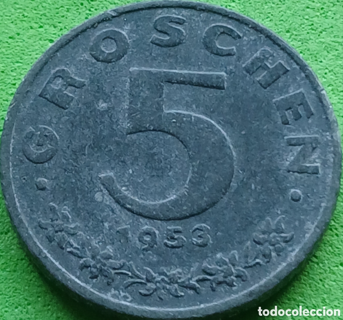 Monedas antiguas de Europa: Austria 5 groschen 1953 km#2875 - Foto 1