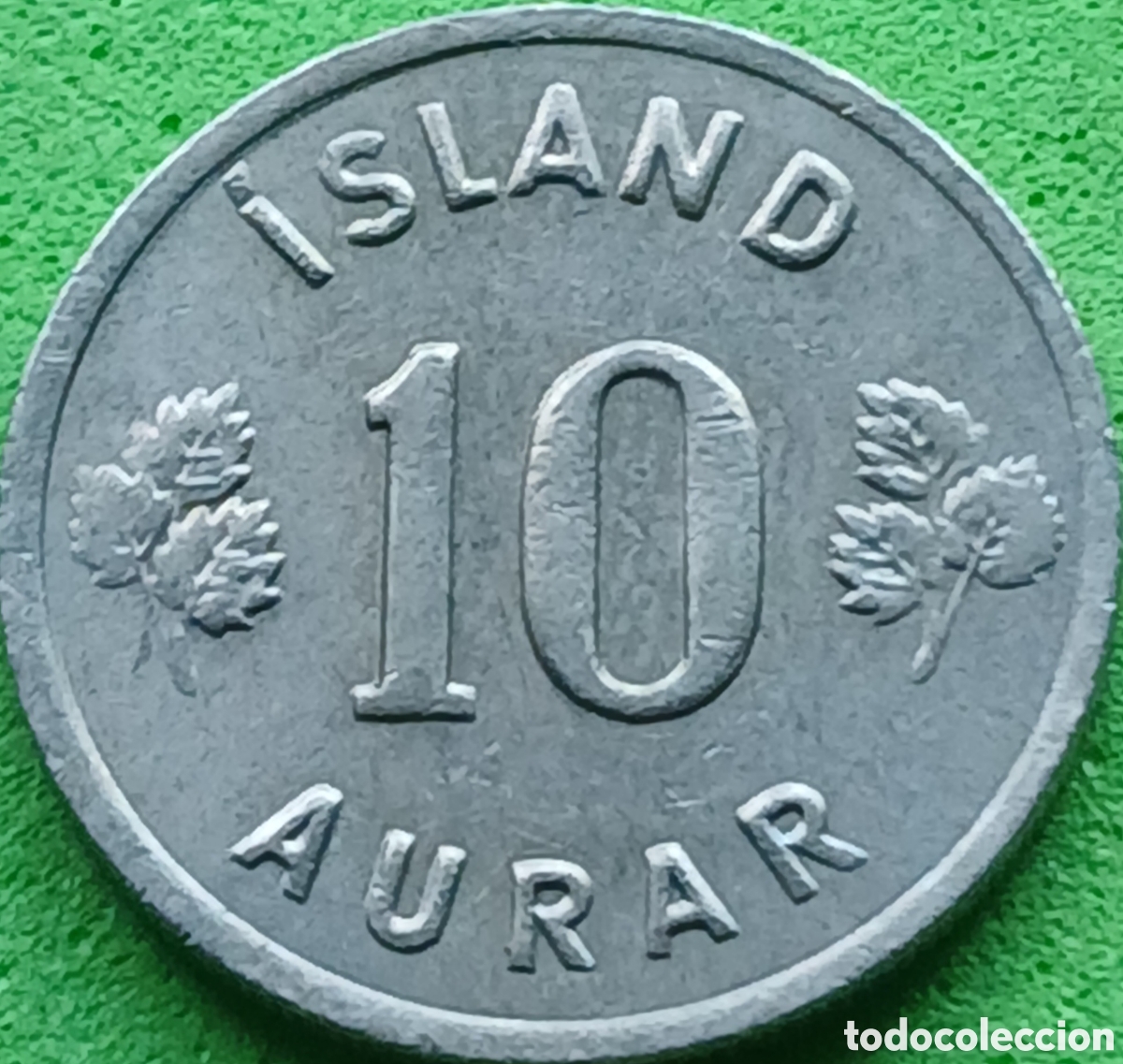 Monedas antiguas de Europa: Islandia 10 aurar 1969 km#10