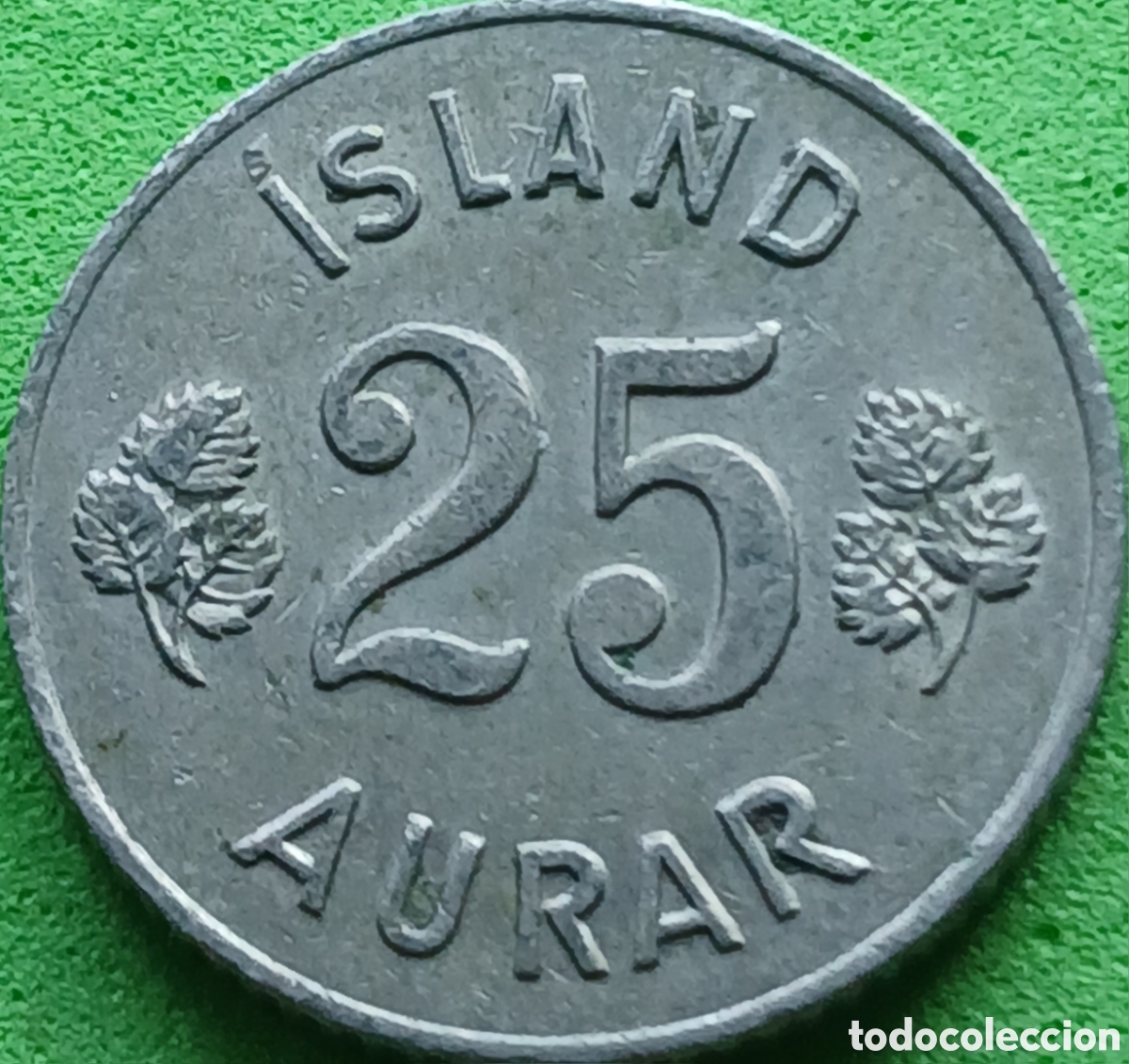 Monedas antiguas de Europa: Islandia 25 aurar 1965 km#11