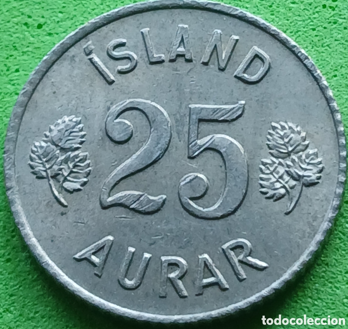 Monedas antiguas de Europa: Islandia 25 aurar 1967 km#11