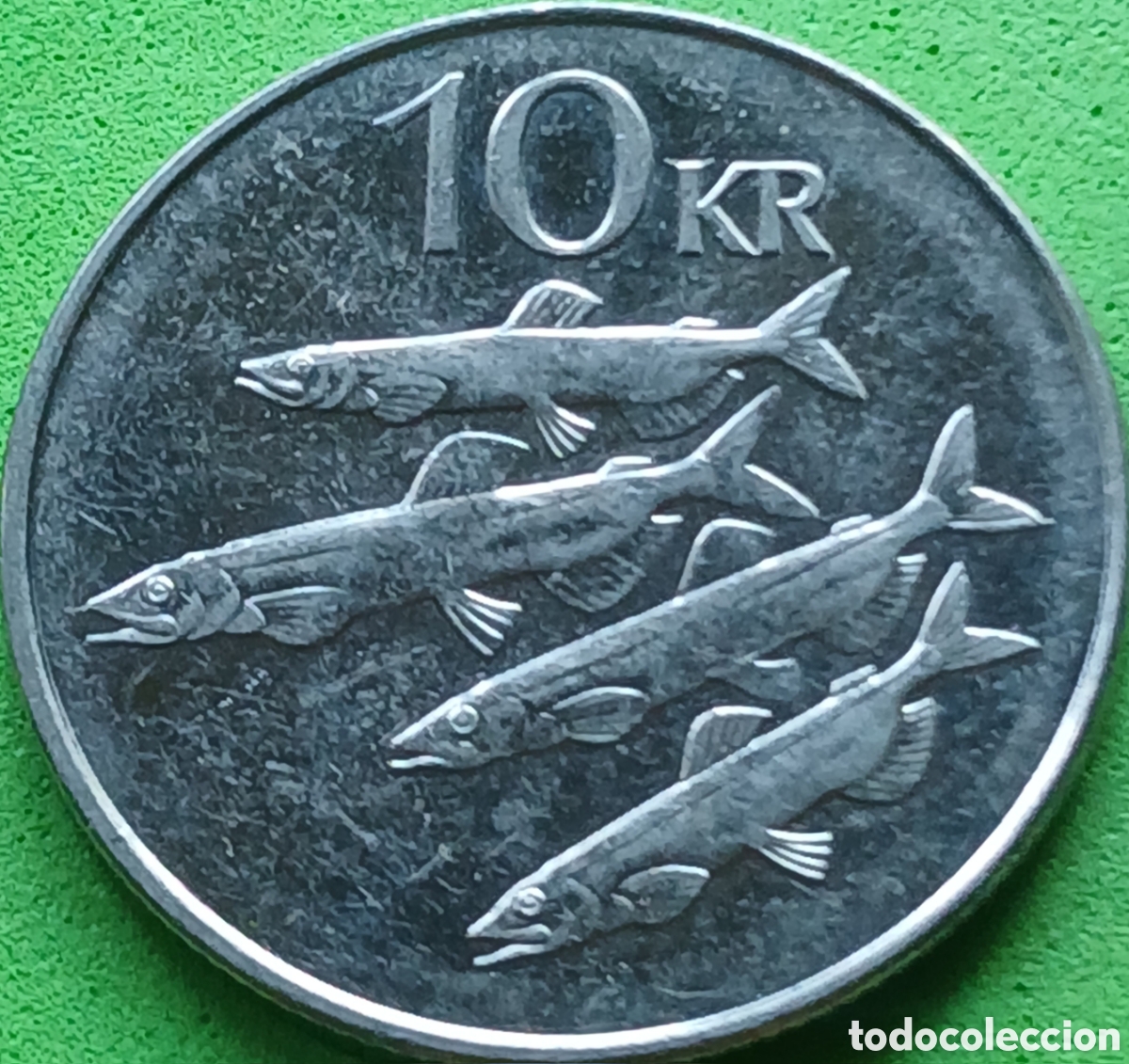 Monedas antiguas de Europa: Islandia 10 coronas 2008 km#29.1a