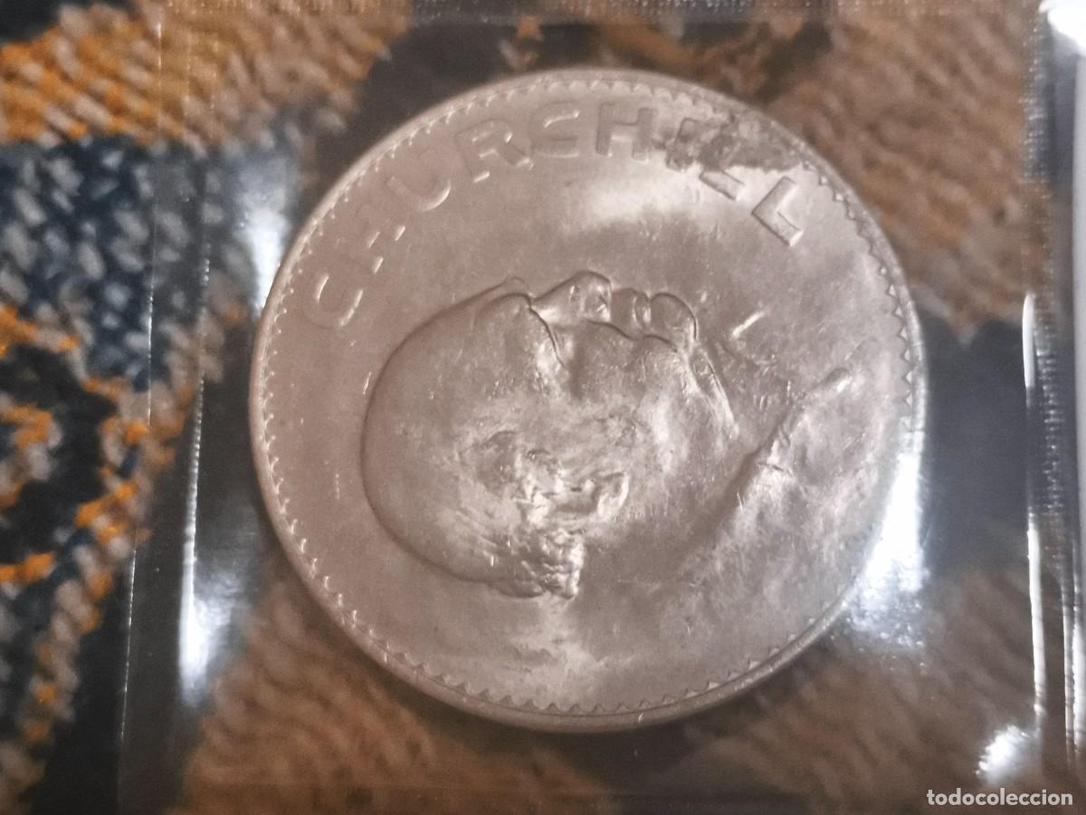 Monedas antiguas de Europa: Moneda Winston Churchill y Elizabeth II