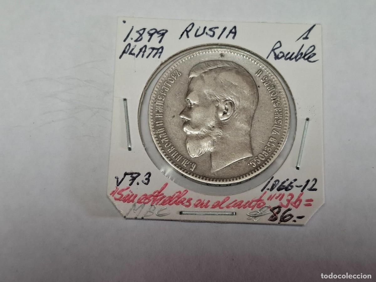 Monedas antiguas de Europa: 1 RUBLO de PLATA de 1899 KM 59.3 RUSIA en MBC