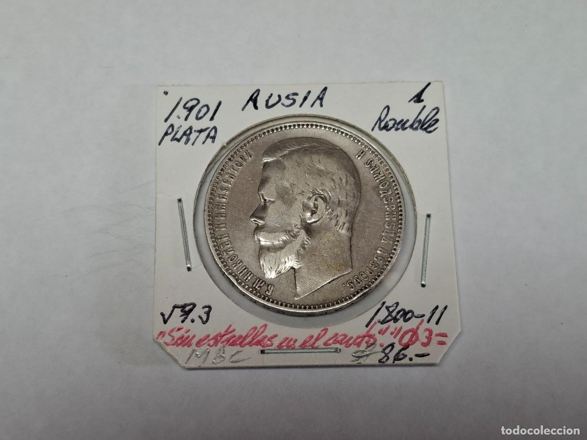 Monedas antiguas de Europa: 1 RUBLO de PLATA de 1901 KM 59.3 RUSIA en MBC