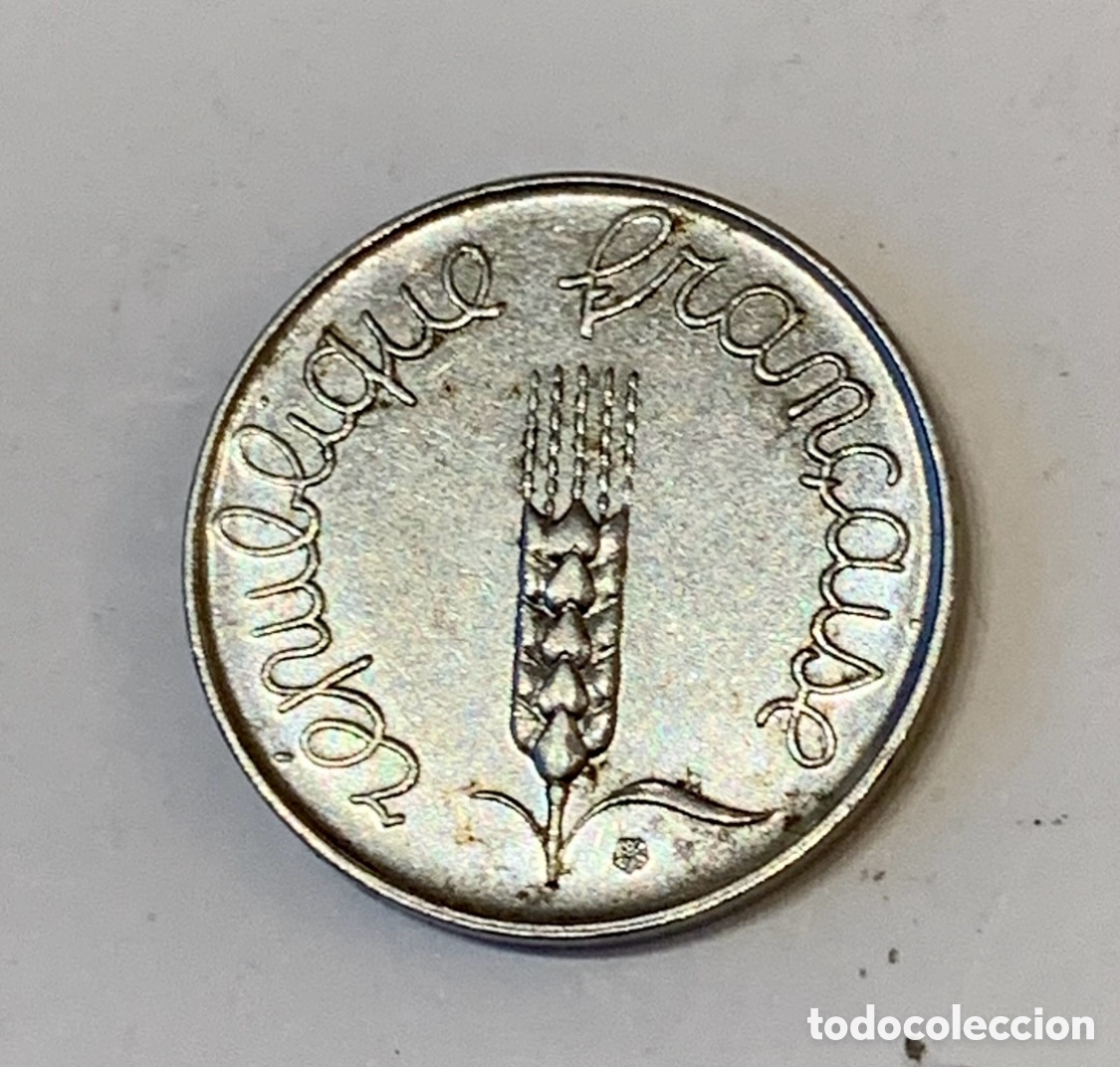 Monedas antiguas de Europa: Moneda. Republique Francaise. 5 Centimes. 1963.