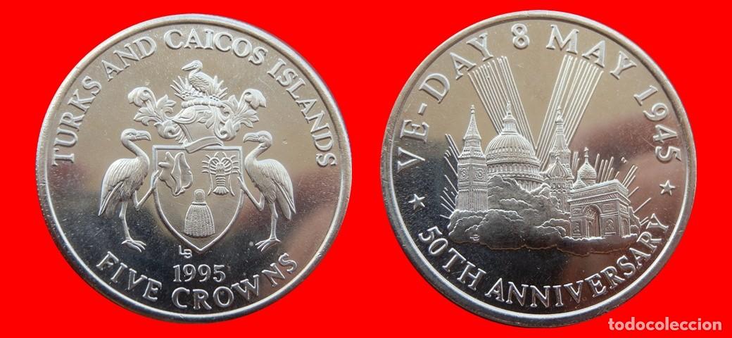 Monedas antiguas de Europa: 5 CORONAS 1995 SIN CIRCULAR ISLAS TURCAS Y CAICOS-9811SC