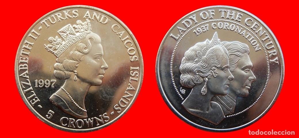 Monedas antiguas de Europa: 5 CORONAS 1997 SIN CIRCULAR ISLAS TURCAS Y CAICOS-9812SC
