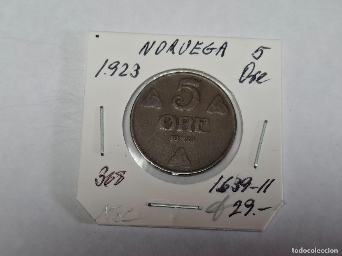 Monedas antiguas de Europa: 5 ORE de 1923 Km 368 NORUEGA en MBC