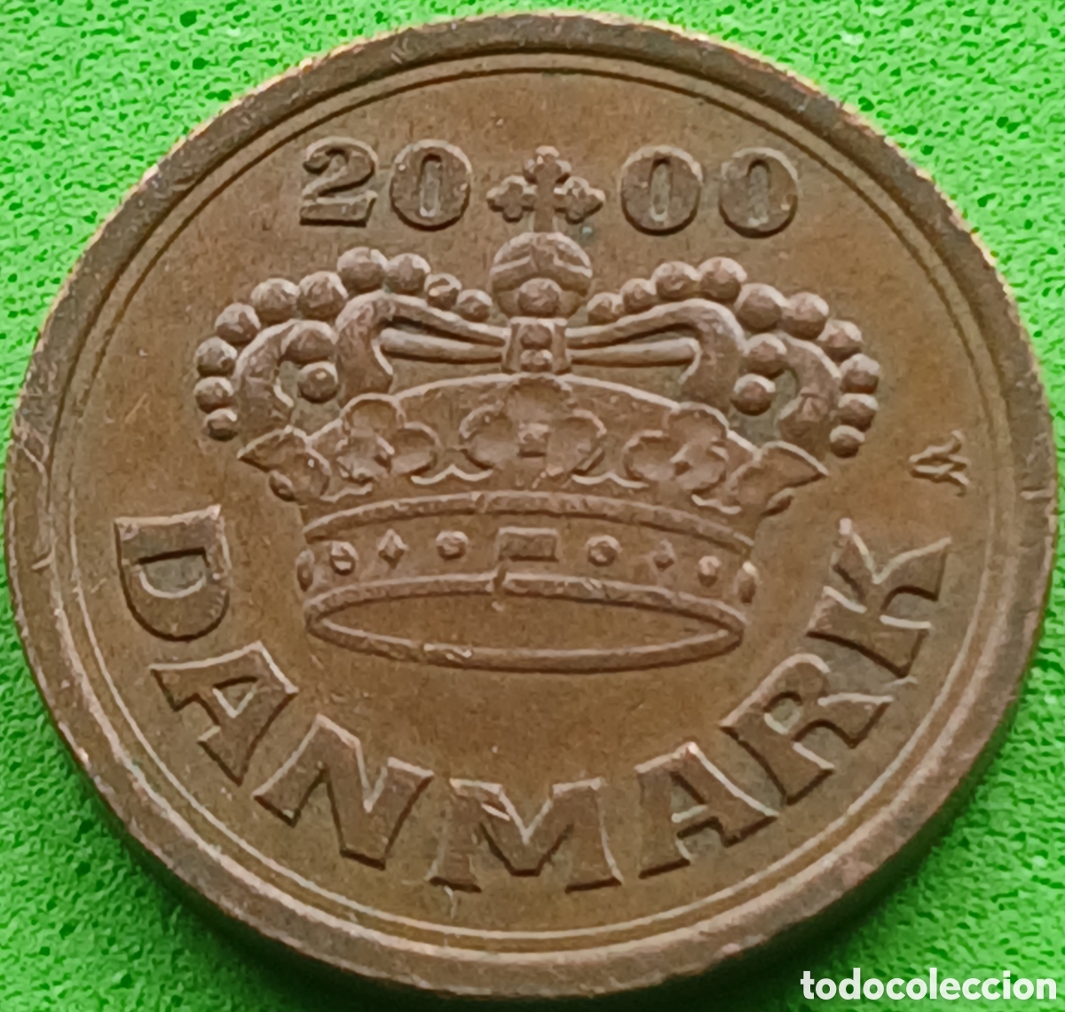 Monedas antiguas de Europa: Dinamarca 25 ore 2000 km#868 poco com&uacute;n!