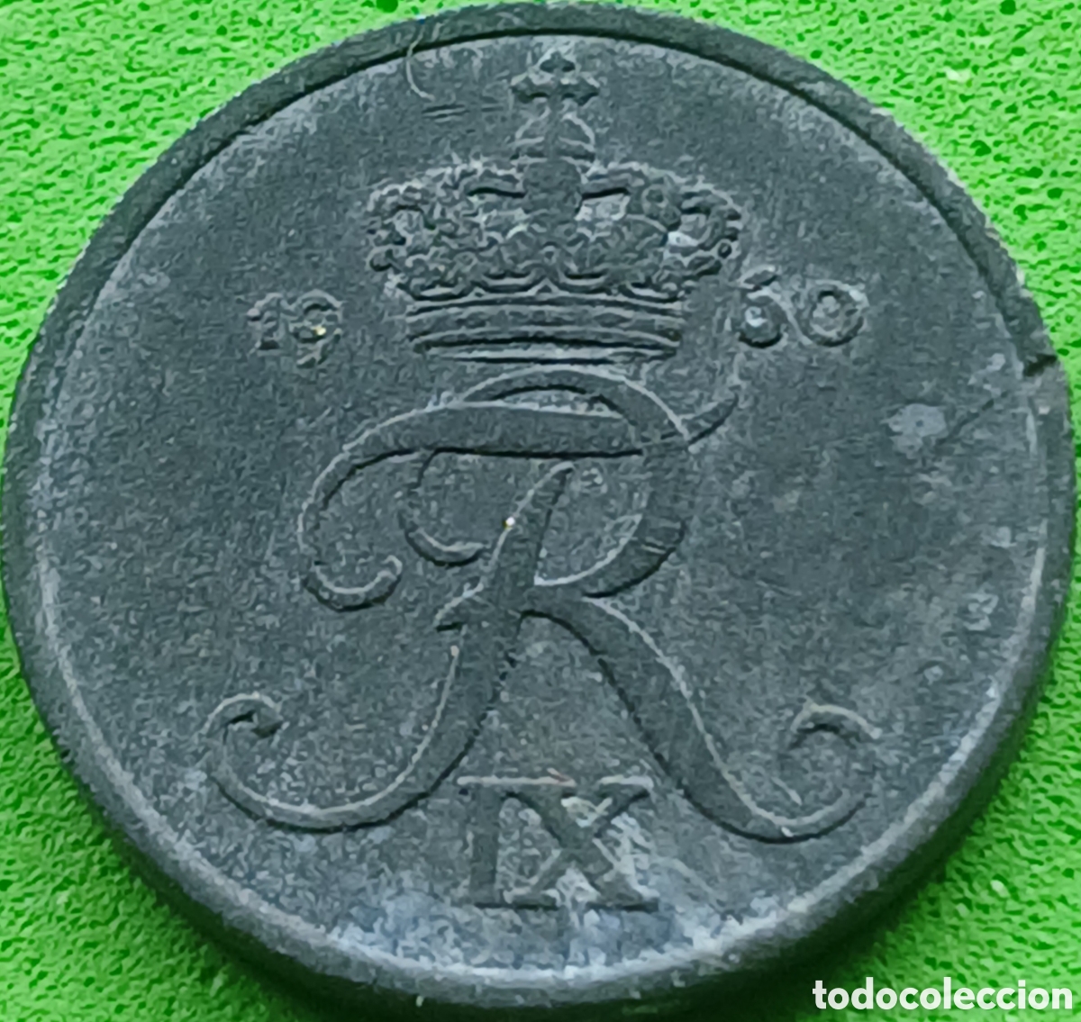 Monedas antiguas de Europa: Dinamarca 1 ore 1960 km#839