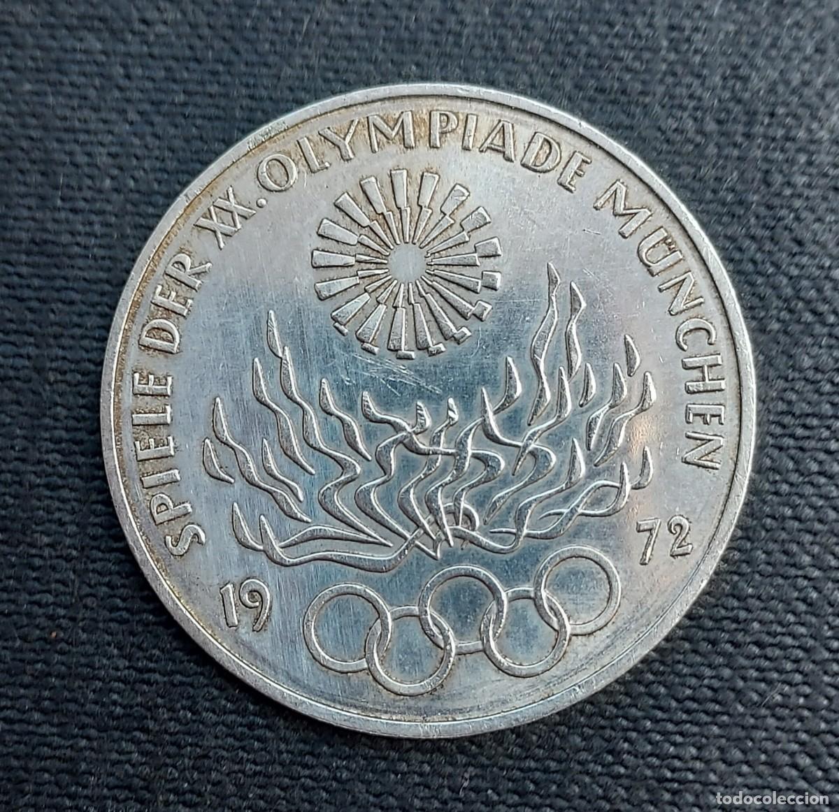 Monedas antiguas de Europa: Moneda Plata 15,50 gr Alemania 1972 10 marcos juegos olimpicos Munich olimpiada